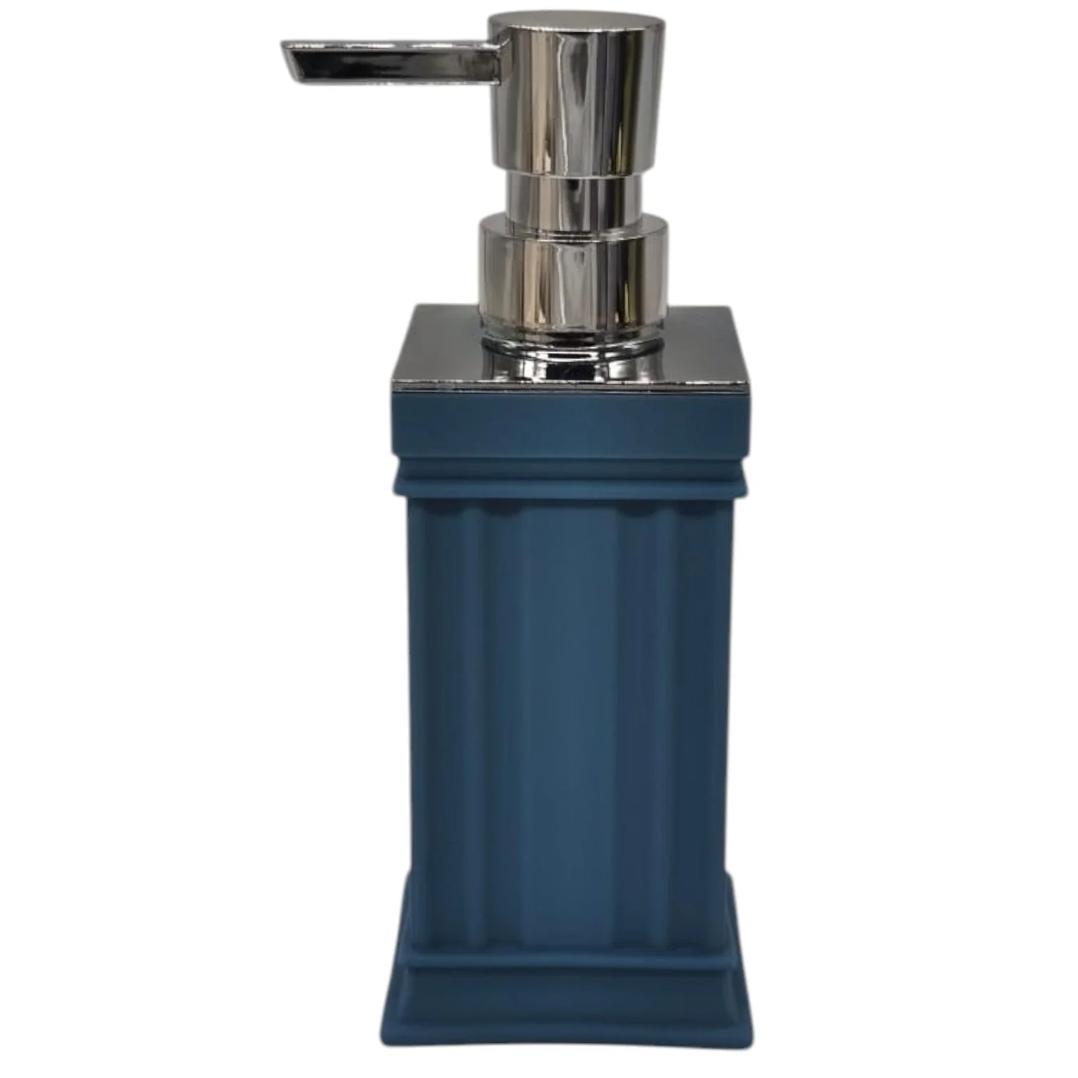 AKDC Plastic Liquid  Soap Dispenser for Bathroom & Kitchen Sink, Dish Soap Dispenser With Easy-to-Press Pump -400ML-Blue&Silver