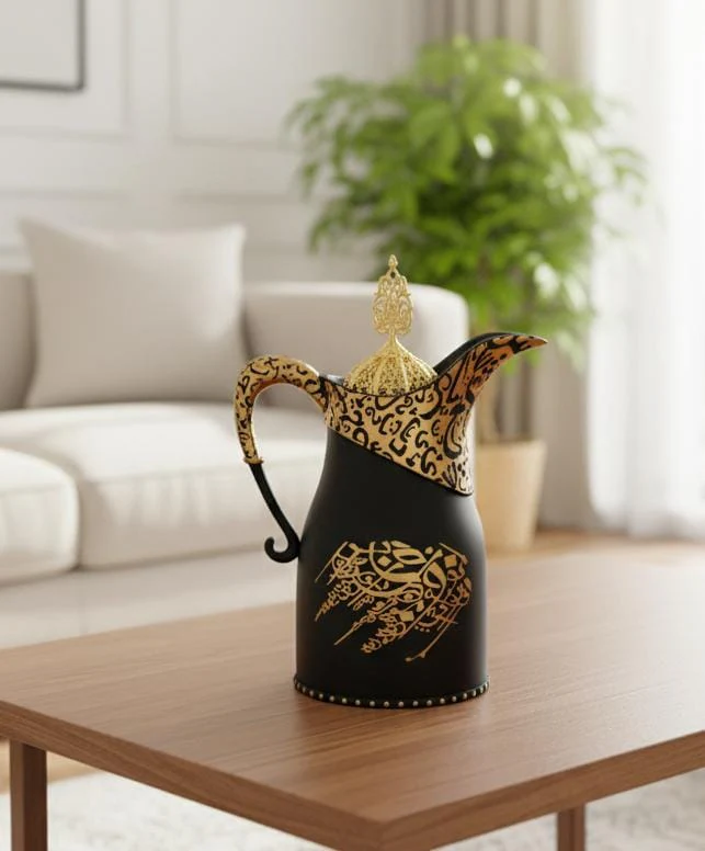 AKDC POP Decorative Incense Burner – Kettle Shape – Black – 23 cm Modern Home Fragrance Burner - Image 2