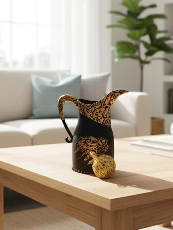 AKDC POP Decorative Incense Burner – Kettle Shape – Black – 23 cm Modern Home Fragrance Burner - Image 3