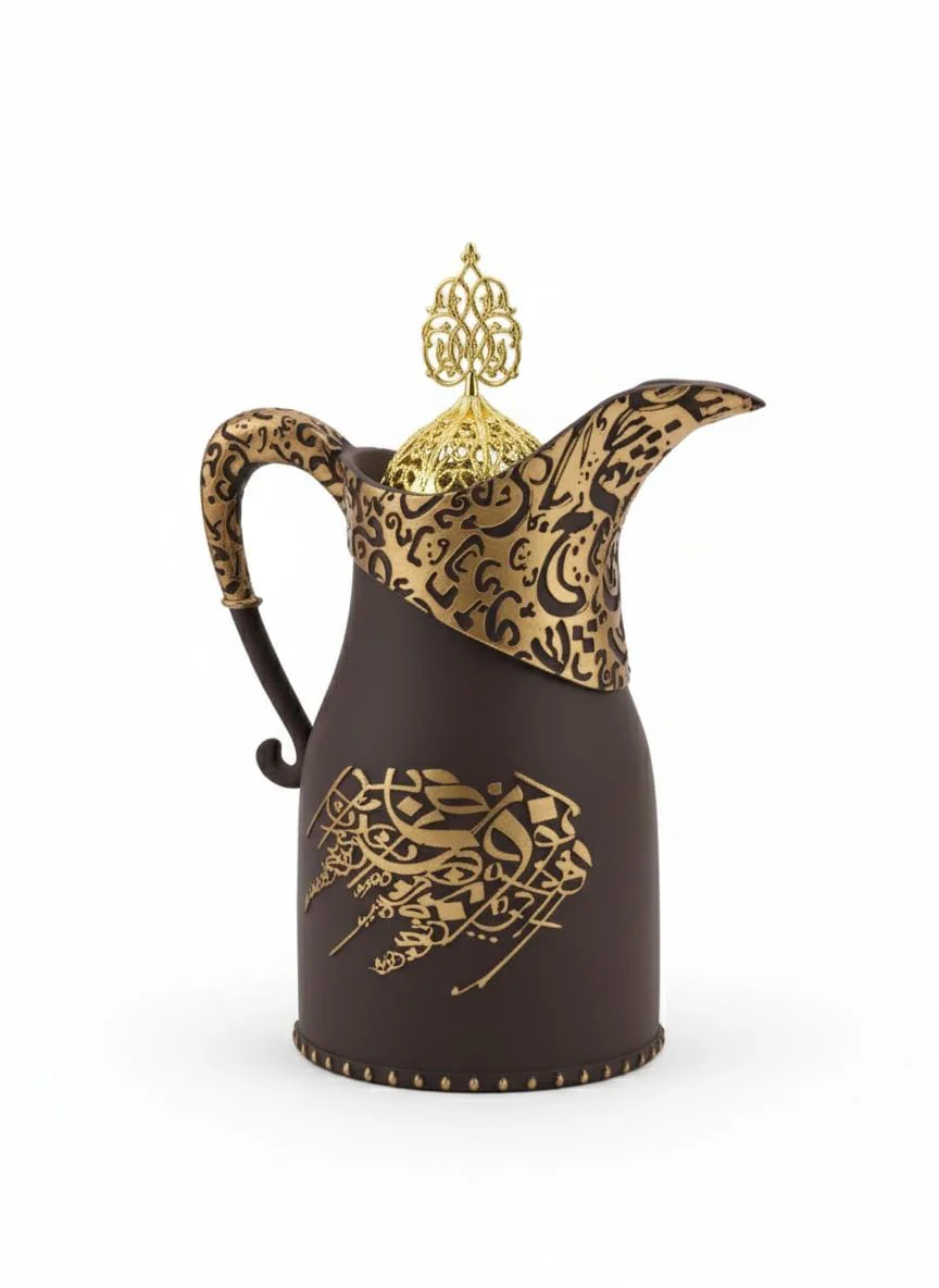 AKDC POP Decorative Incense Burner – Kettle Shape Design – Brown – 23 cm Unique Aroma Piece