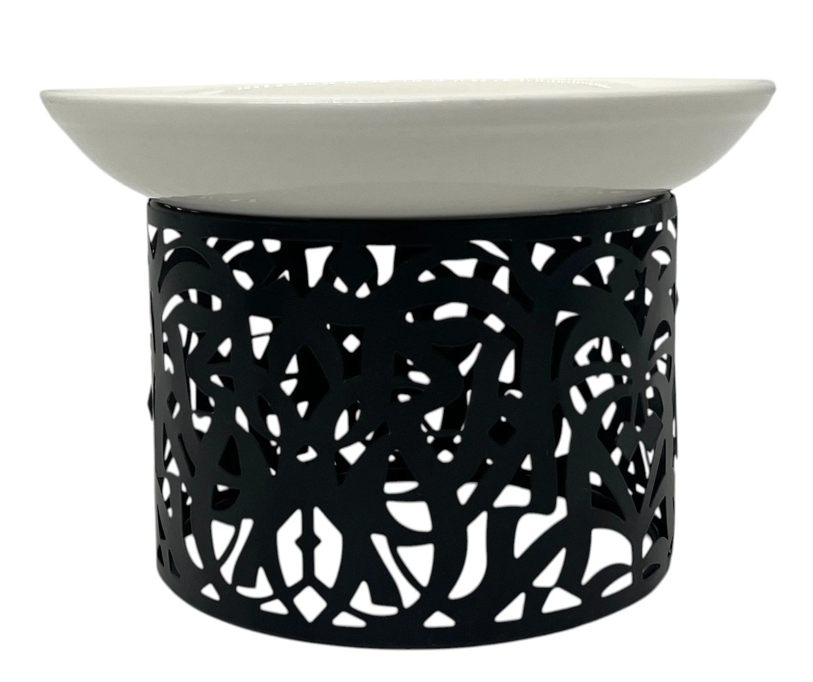 AKDC Porcelain Cake Tray with Metal Stand 15cm*15cm*10.5cm - Image 2