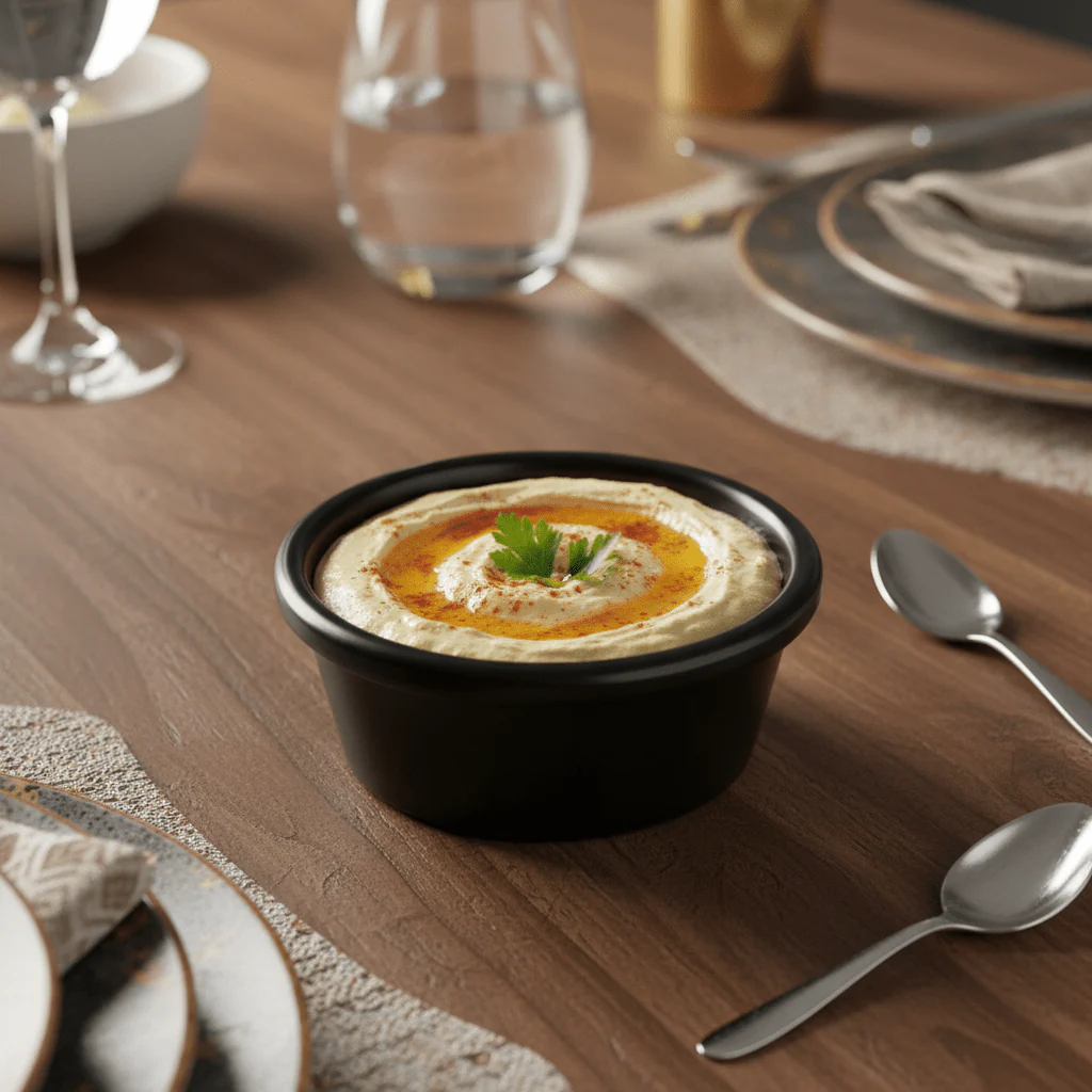 AKDC Premium Black Melamine Ramekin Bowl 2.5 Inch Mini Sauce and Condiment Bowl - Image 2