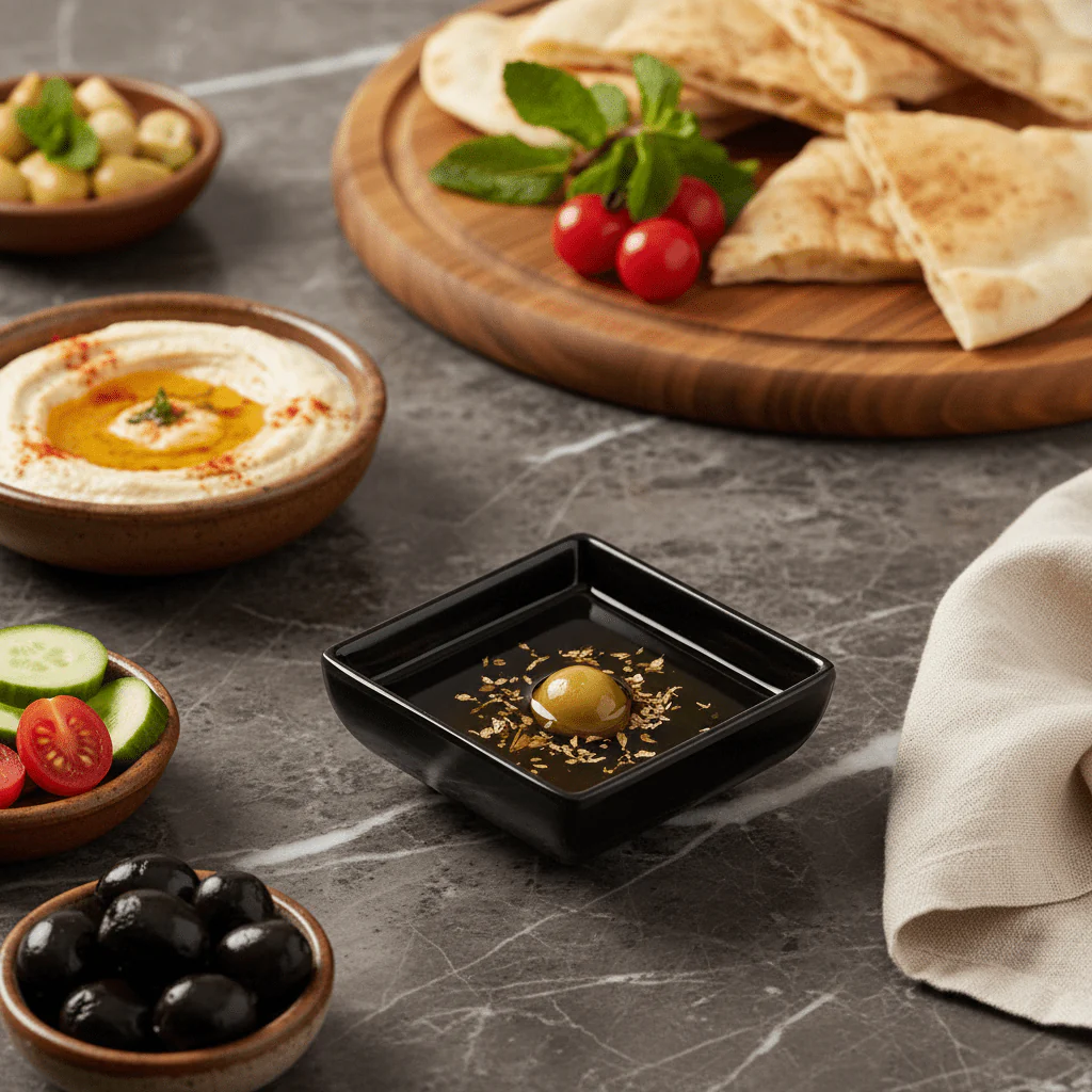 AKDC Premium Black Melamine Square Sauce Serving Bowl 7×7 cm Compact Durable Tableware - Image 2