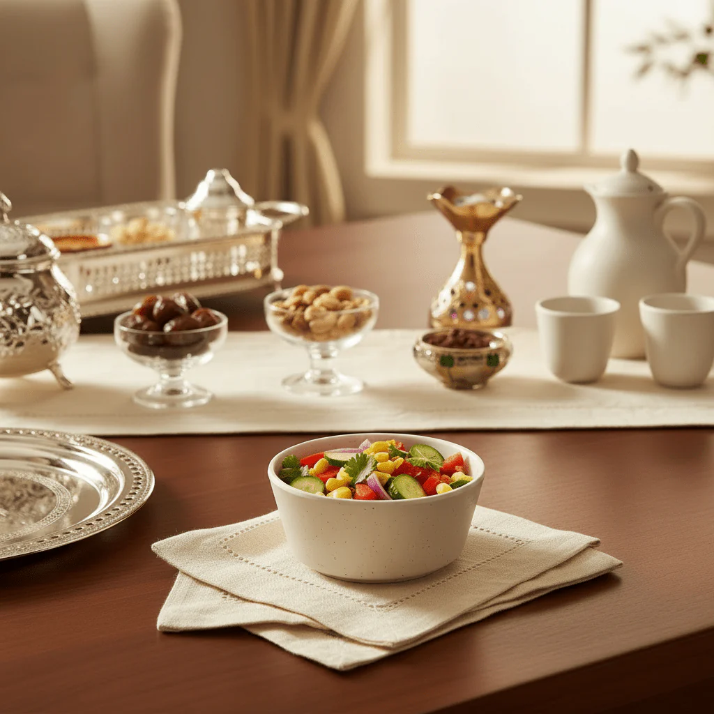 AKDC Premium Cream Elegant Melamine Vegetable Serving Bowl 4 Inch Stylish Table Bowl - Image 2