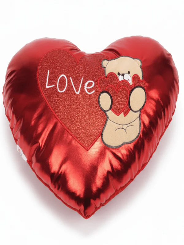 AKDC Premium Red Heart Cushion (45 cm) with Love Message