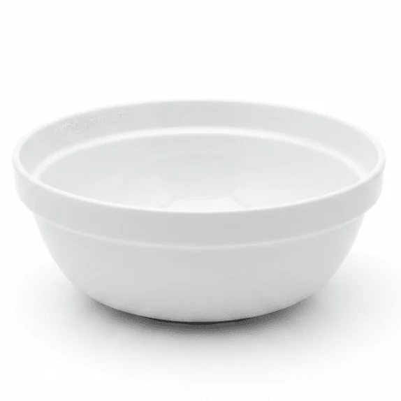 AKDC Premium White Elegant Melamine Bean Serving Bowl 5 Inch Multipurpose Bowl