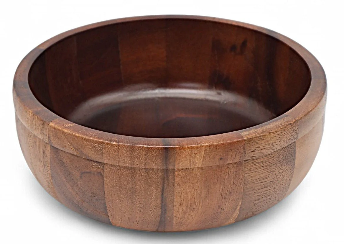 AKDC Premium Wooden Bowl – 30×11 cm, Deep and Sturdy Design - Image 2