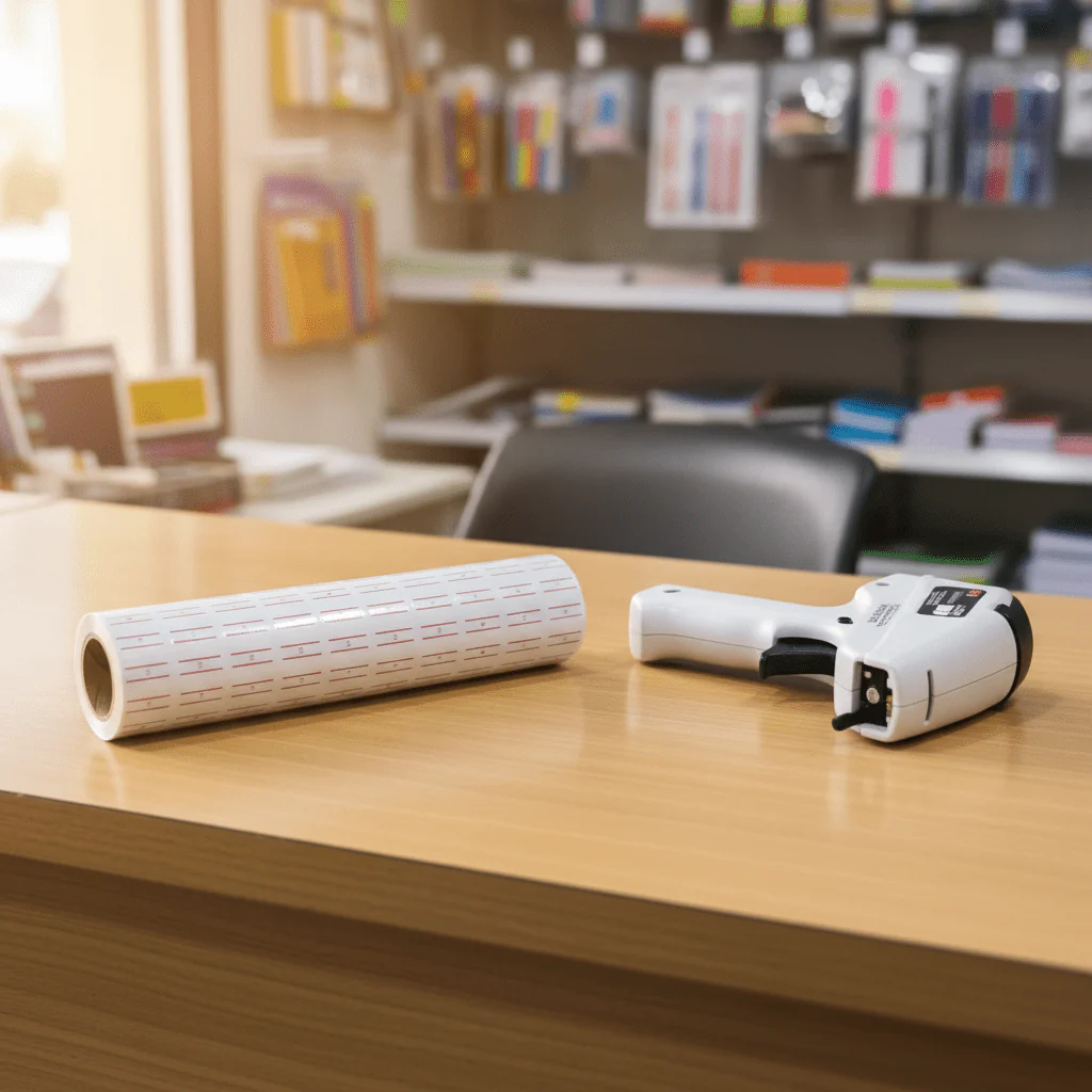 AKDC Price Label Stickers Roll 21×12mm – Pack of 10 Rolls - Image 2