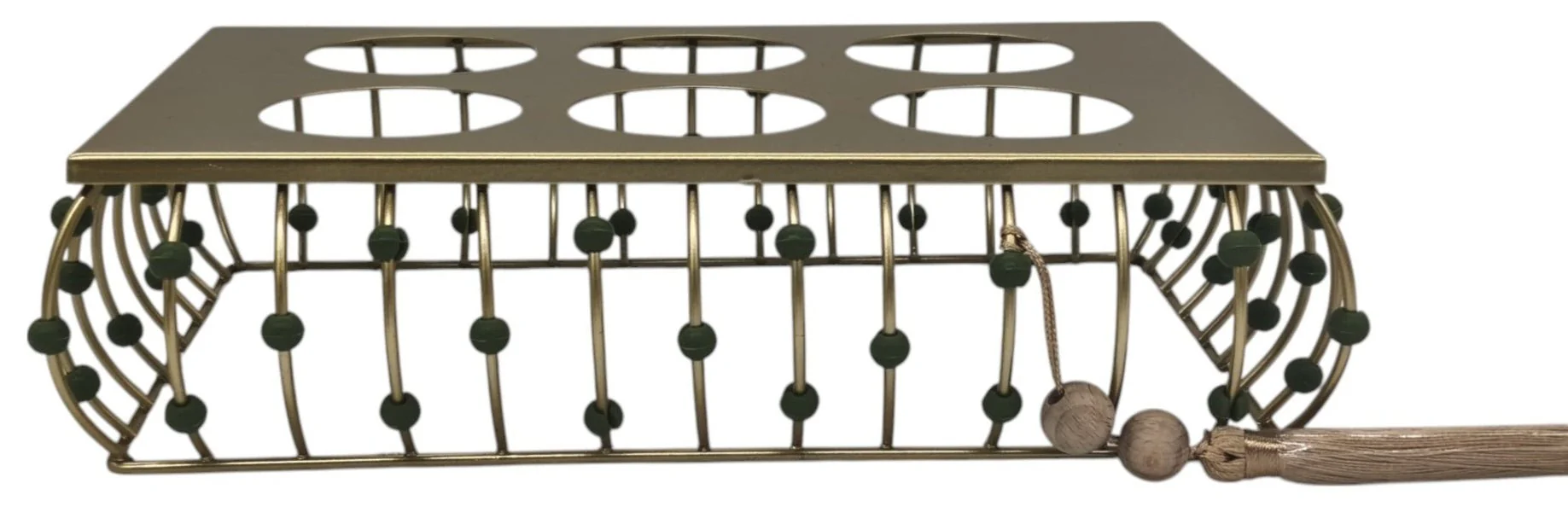 AKDC Rectangular Metal Cup Holder 27cm*15cm*7cm, Golden