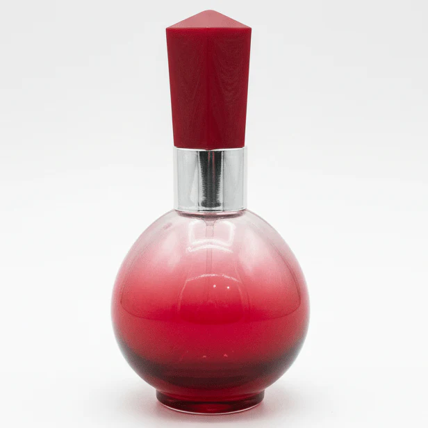 AKDC red 50ml glass perfume bottle luxury refillable fragrance container bold elegant gift item