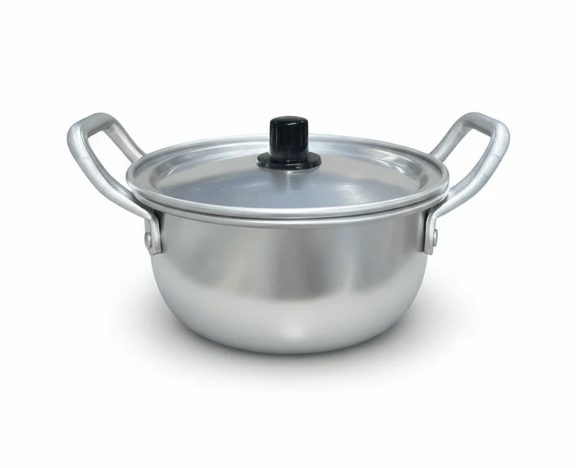 AKDC Round Aluminium Pot with Lid 14cm
