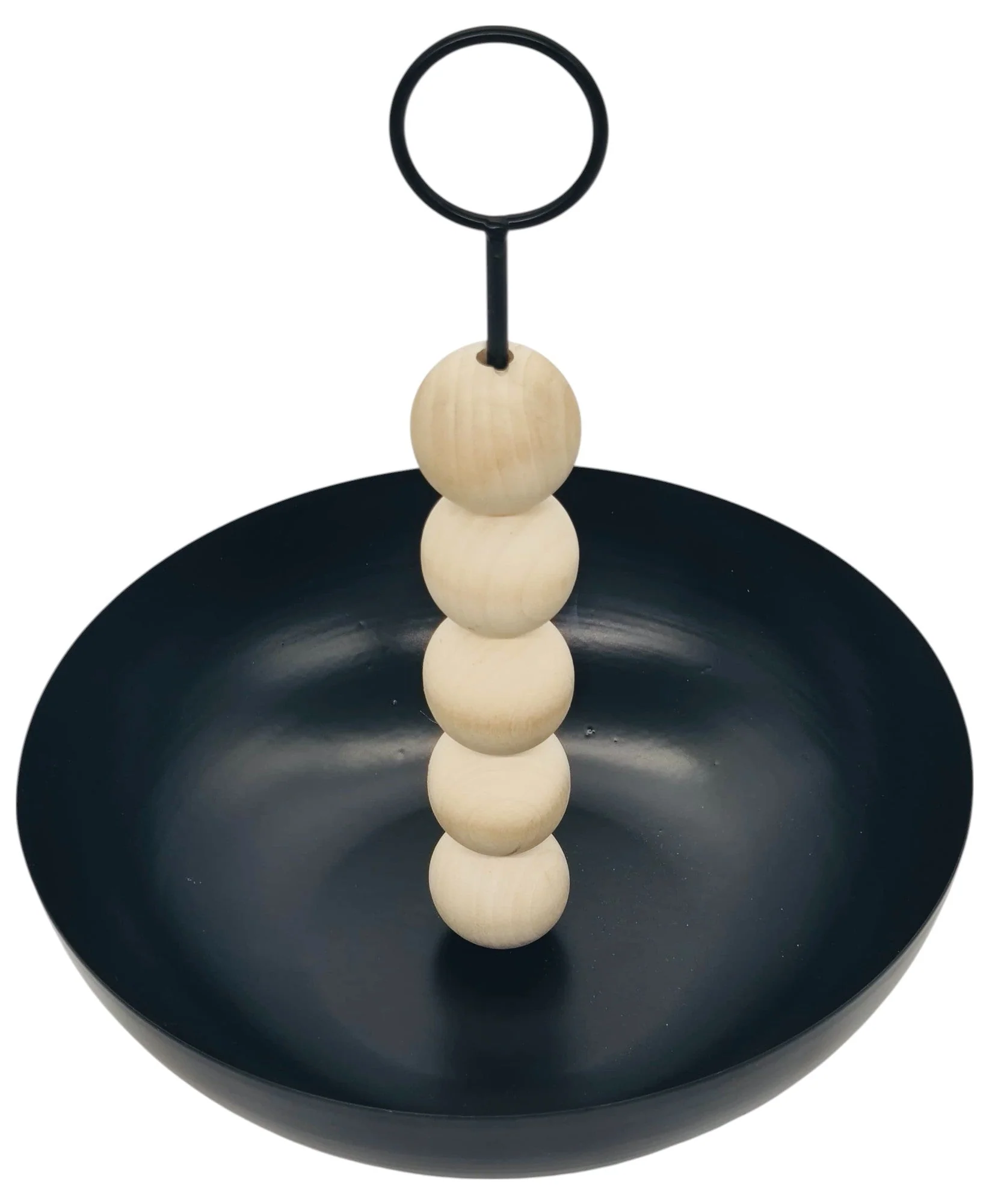 AKDC Round Fruit Bowl 24cm*28cm, Black/Beige - Image 2