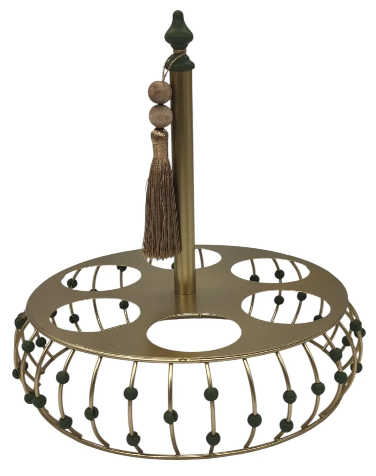 AKDC Round Metal Cup Holder 20cm*24cm, Golden