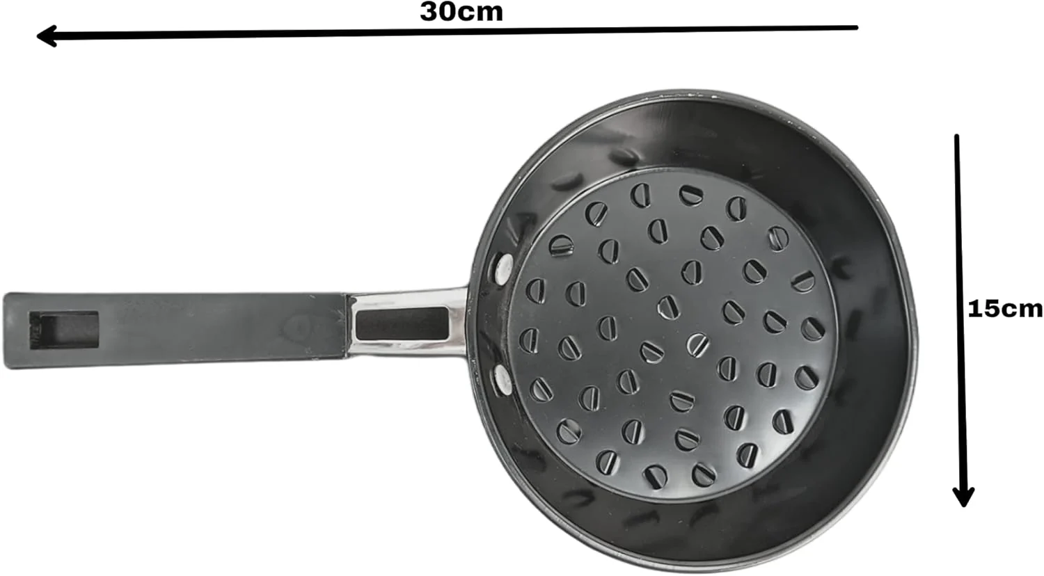 AKDC Round Shape Charcoal Holder With Wooden handle Comfort Grip Basket Charcoal Briquet/Charcoal Fuel Holders, Charcoal Baskets For Camping Hiking Outdoor use - Image 4