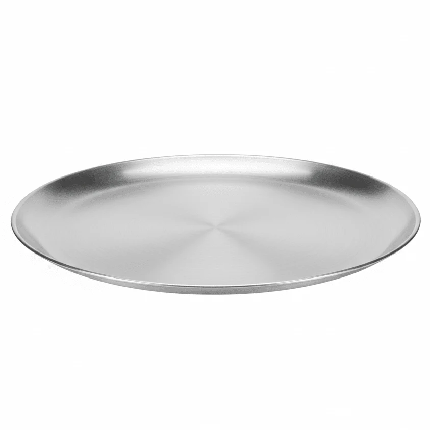 AKDC 21cm Round Steel Plate – Home & Catering Use