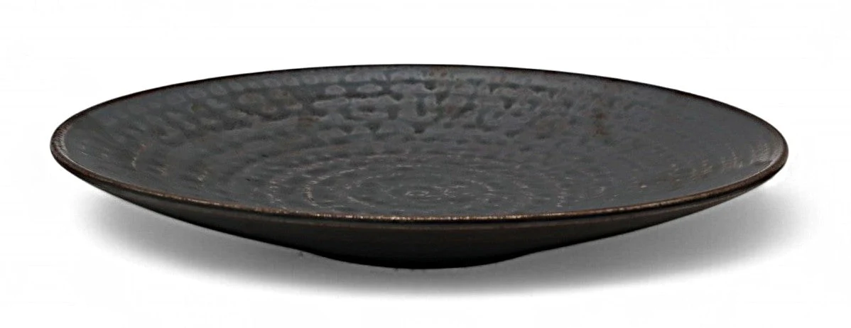 AKDC Rustic Ceramic Side Plate – 23 cm, Classic and Versatile Design - Image 2