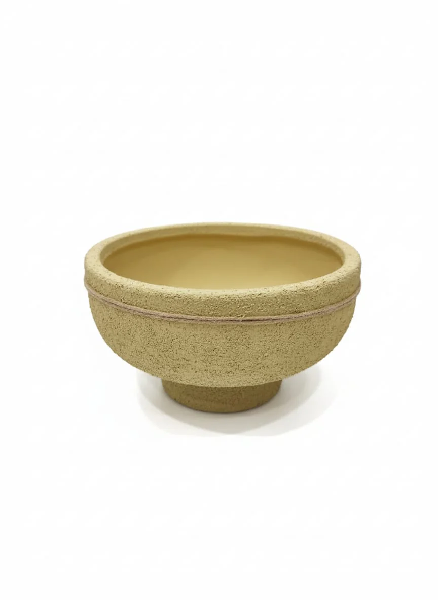 AKDC Rustic Clay Plant Pot – Beige Color – 11×20 cm – Handcrafted Unique Style
