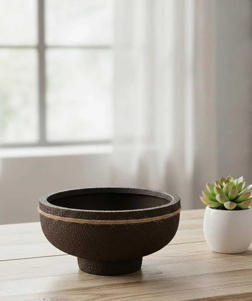 AKDC Rustic Clay Plant Pot – Brown Earth Shade – 11×20 cm – Handcrafted Unique Style - Image 2