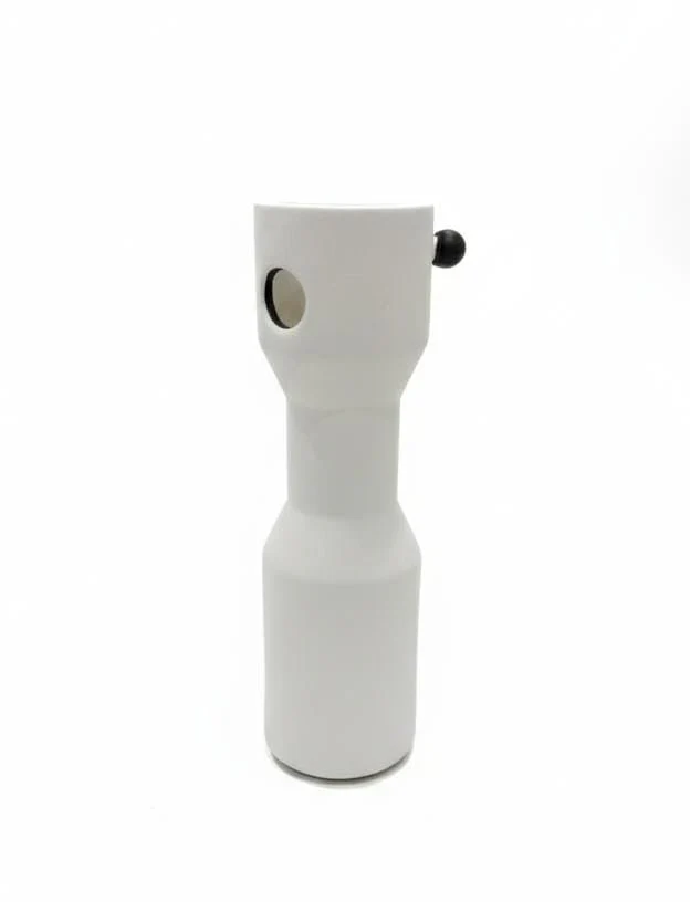 AKDC Slim White Hard Plastic Flower Vase – Minimalist Modern Style – 30×8.5 cm