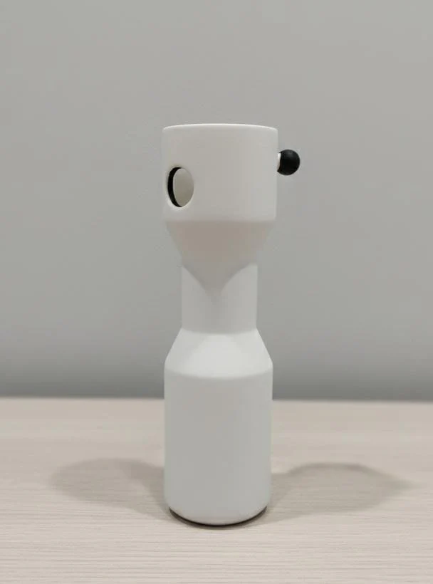 AKDC Slim White Hard Plastic Flower Vase – Minimalist Modern Style – 30×8.5 cm - Image 2