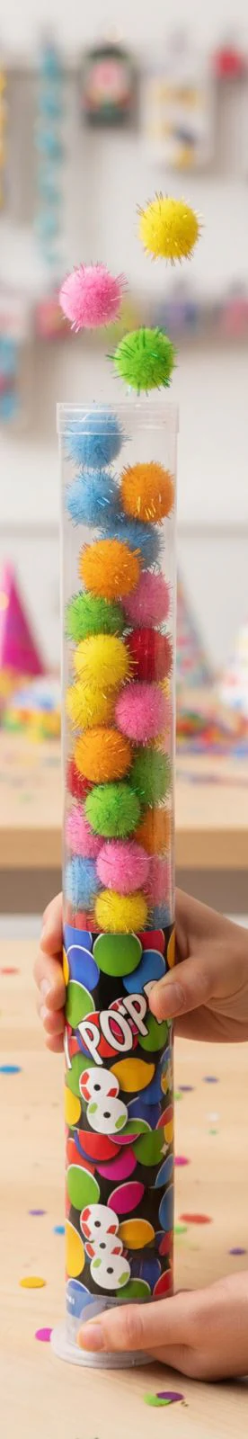 AKDC Soft Balls Party Popper 28cm - Image 2