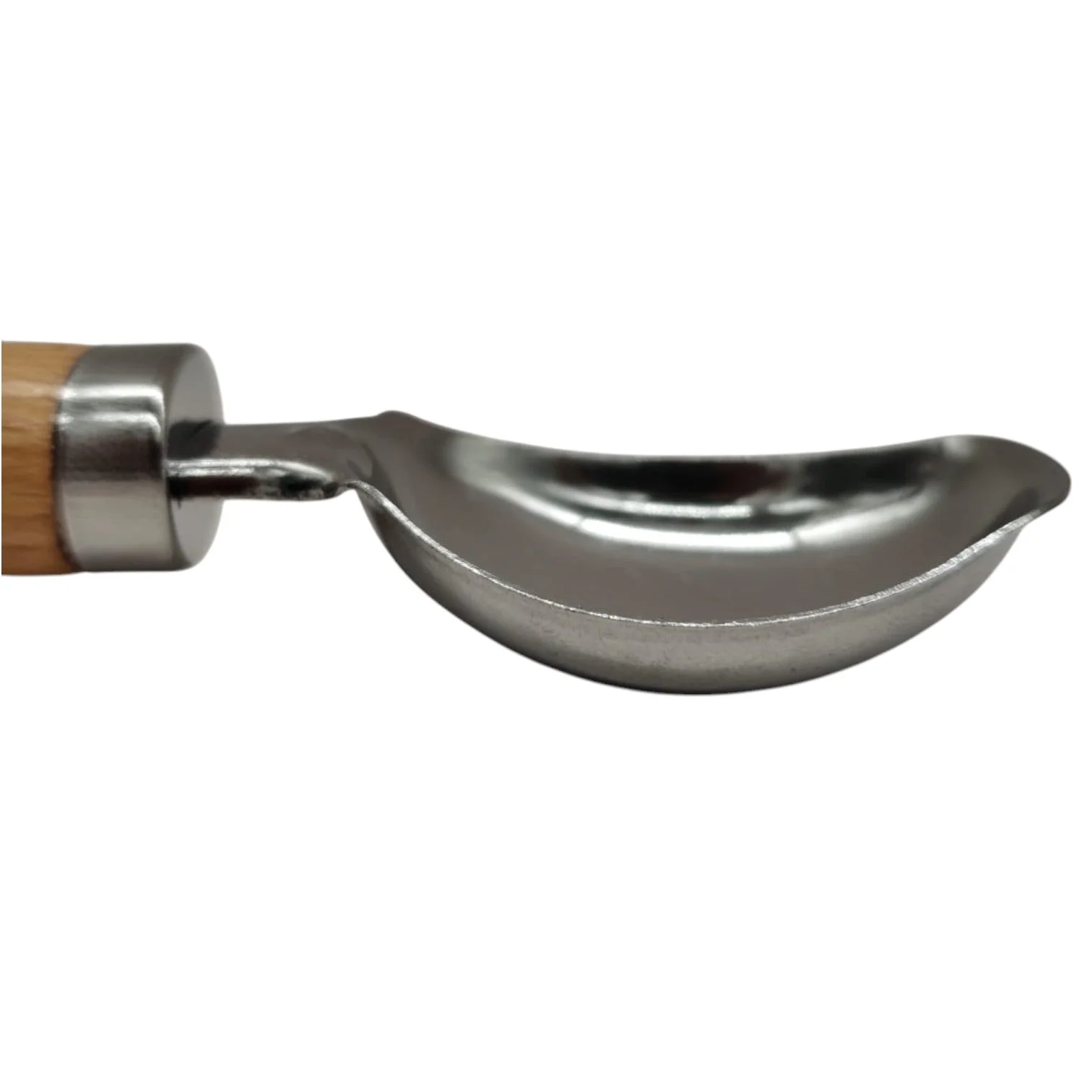 AKDC Staineless Steel Ice Cream Scoop With Acacia Wood Handle-18cmX4cm-Wooden&Steel - Image 3