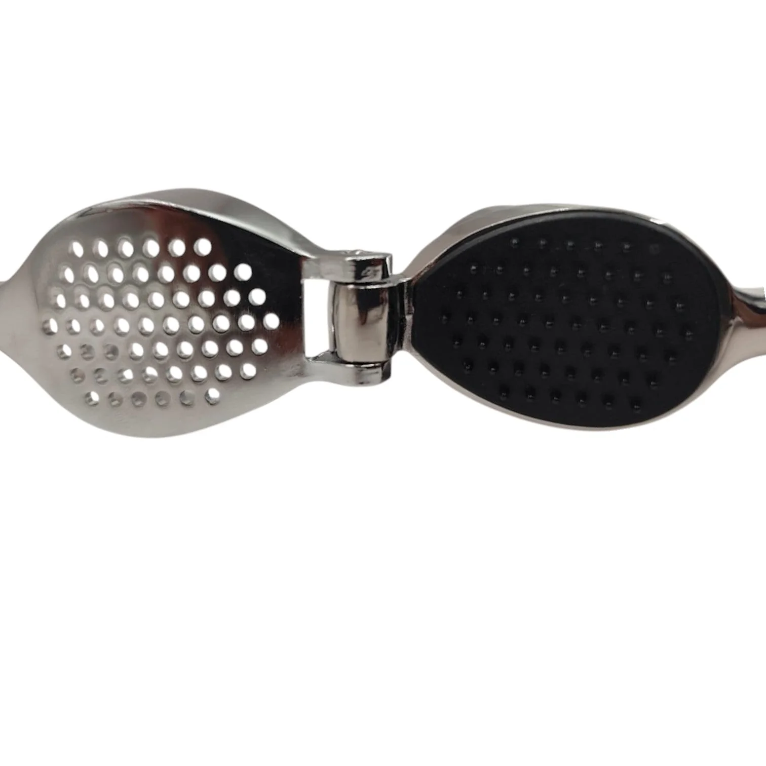 AKDC Stainless Steel Garlic Press, Heavy-Duty Garlic Squeezing Tool Effortless Garlic Crusher-20cm-Blue&Steel - Image 5