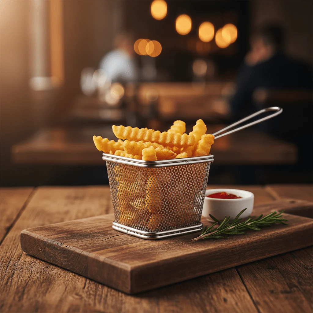 AKDC Mini Stainless Steel Mesh Fries Basket (22×10×6 cm) - Image 2