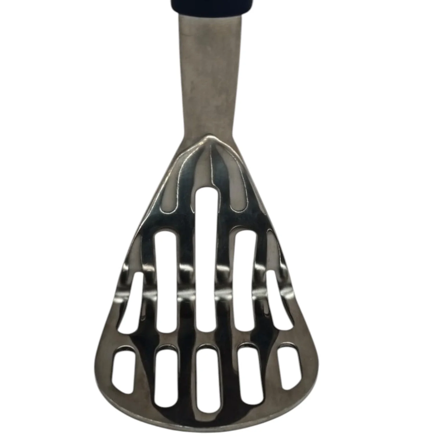 AKDC Stainless Steel Potato Masher Heavy Duty Masher for Avocados Beans Meat and Vegetables Ergonomic Kitchen Tool for Effortless Mashing Easy to Clean-25cmX8cm-Blue&Steel - Image 3