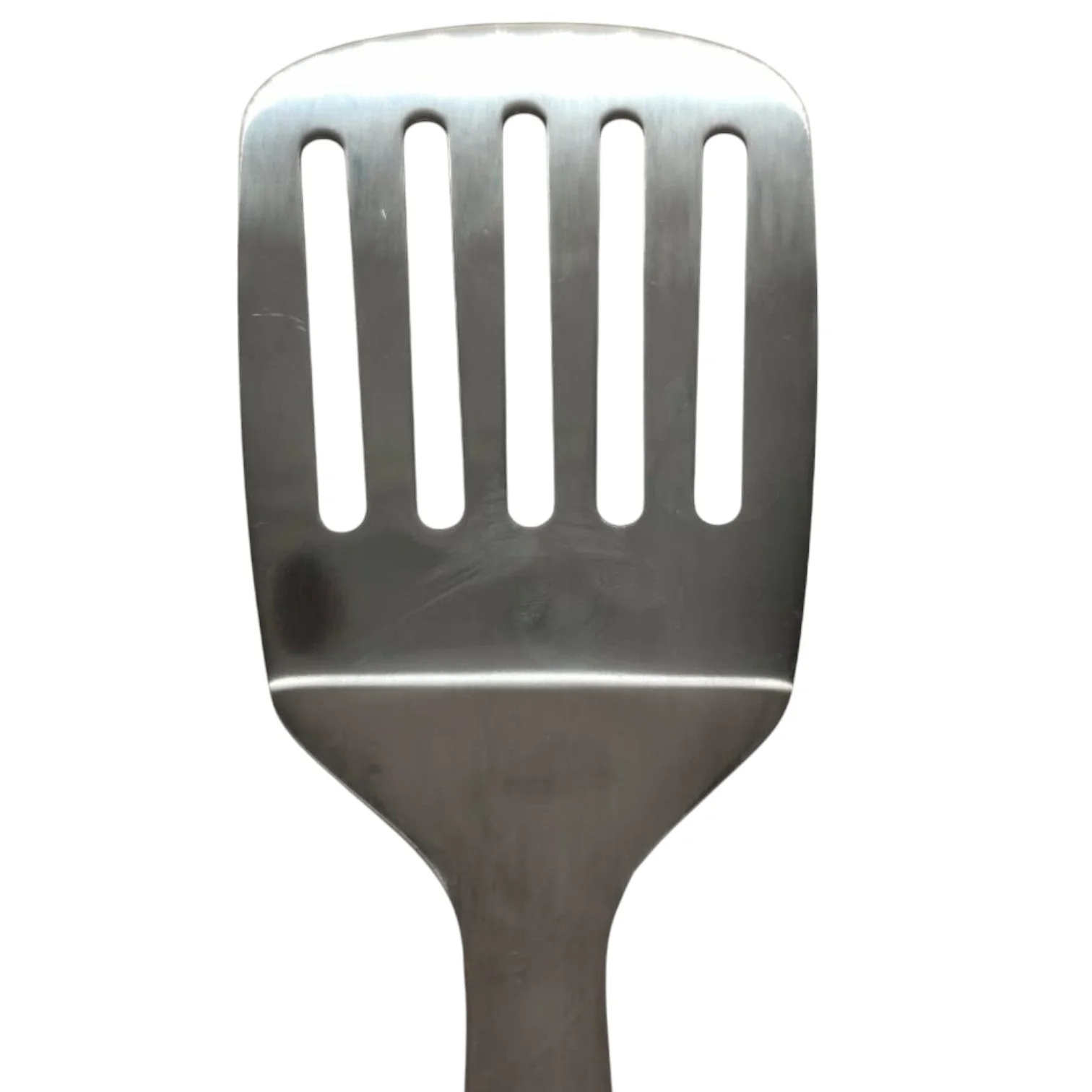 AKDC Stainless Steel Slotted Turner Plastic Handle Pancake Flipper  Omlete Flipper-34cm-Blue&Steel - Image 2