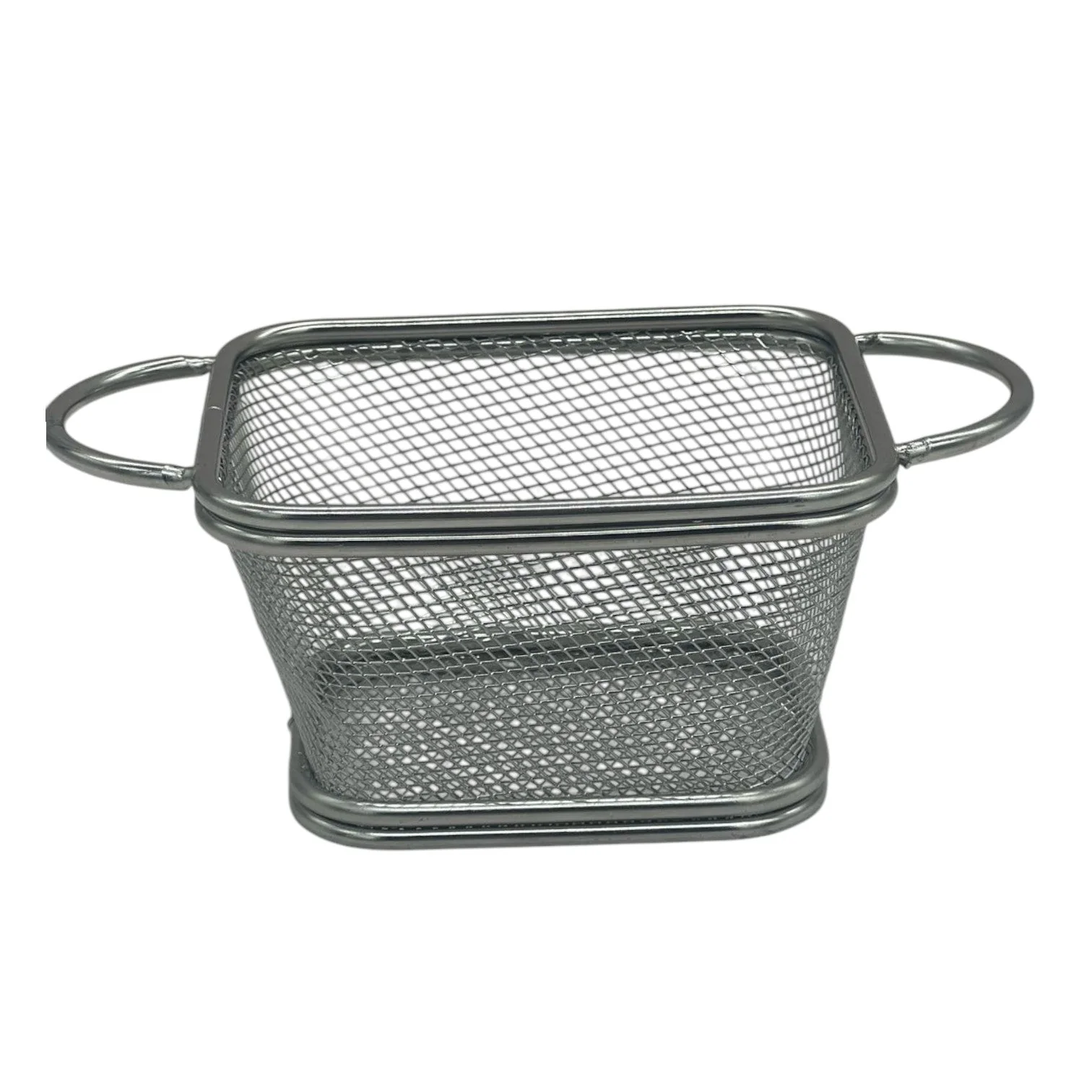 AKDC Stainless Steel Small Fryer Basket with Ear Handle -10cmX9cmX6cm-Steel