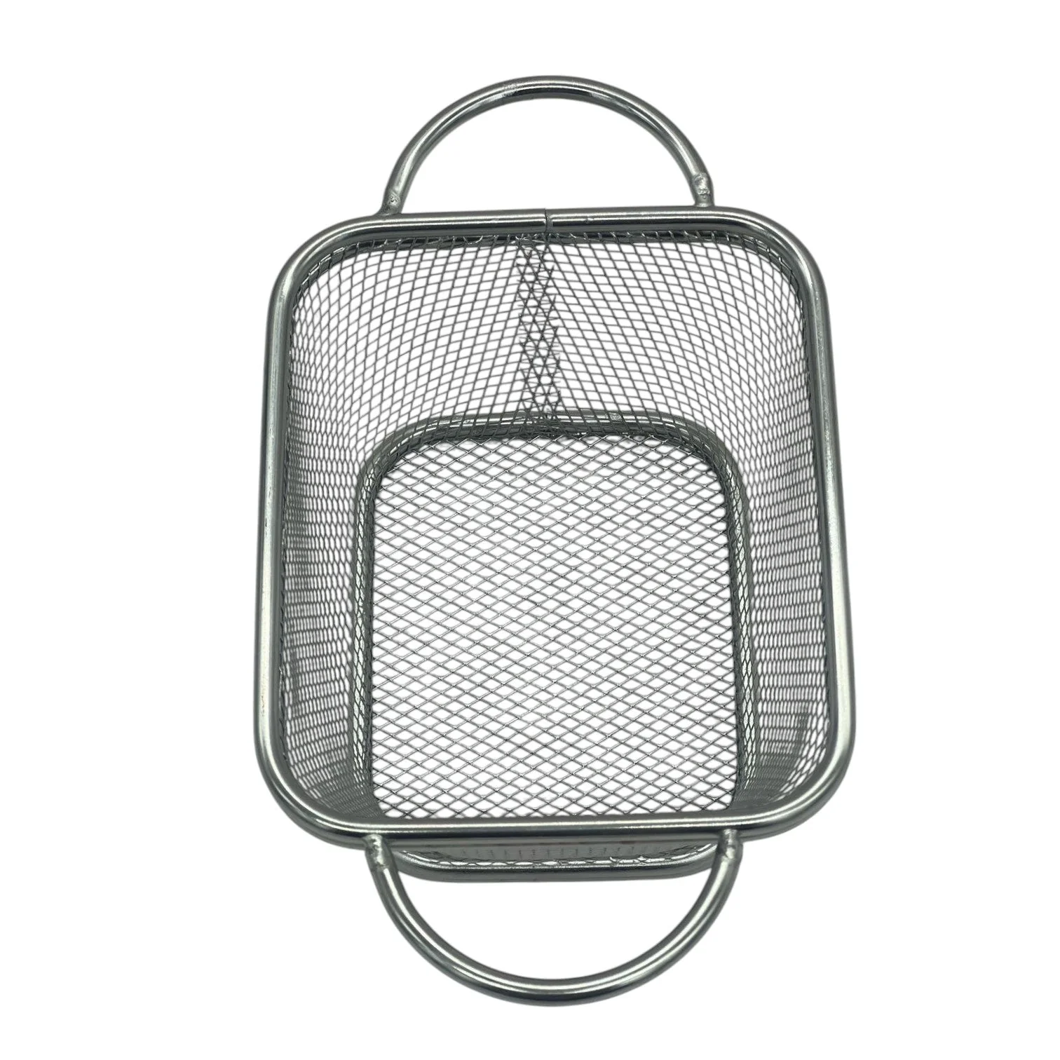 AKDC Stainless Steel Small Fryer Basket with Ear Handle -10cmX9cmX6cm-Steel - Image 2