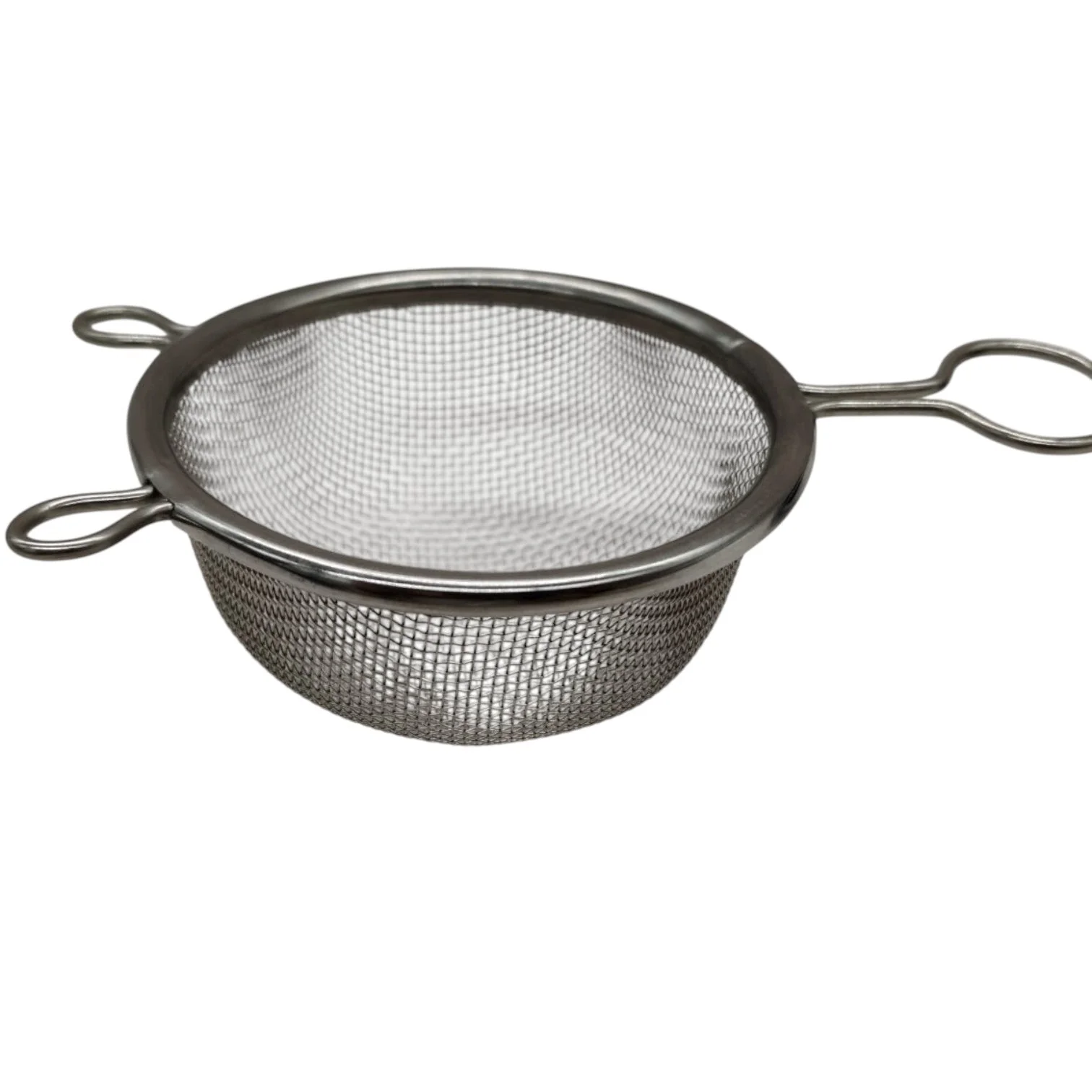 AKDC Stainless Steel Small Strainer With Plastic Handle Fine Mesh Strainer, Mini Cocktail Strainer For Cocktails Tea Herbs Coffee & Drinks, Tea Strainer with Handle Rust Proof-8cmX25cm-Blue&Steel - Image 2