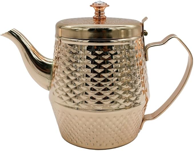 AKDC Stainless Tea Pot 48Oz Copper