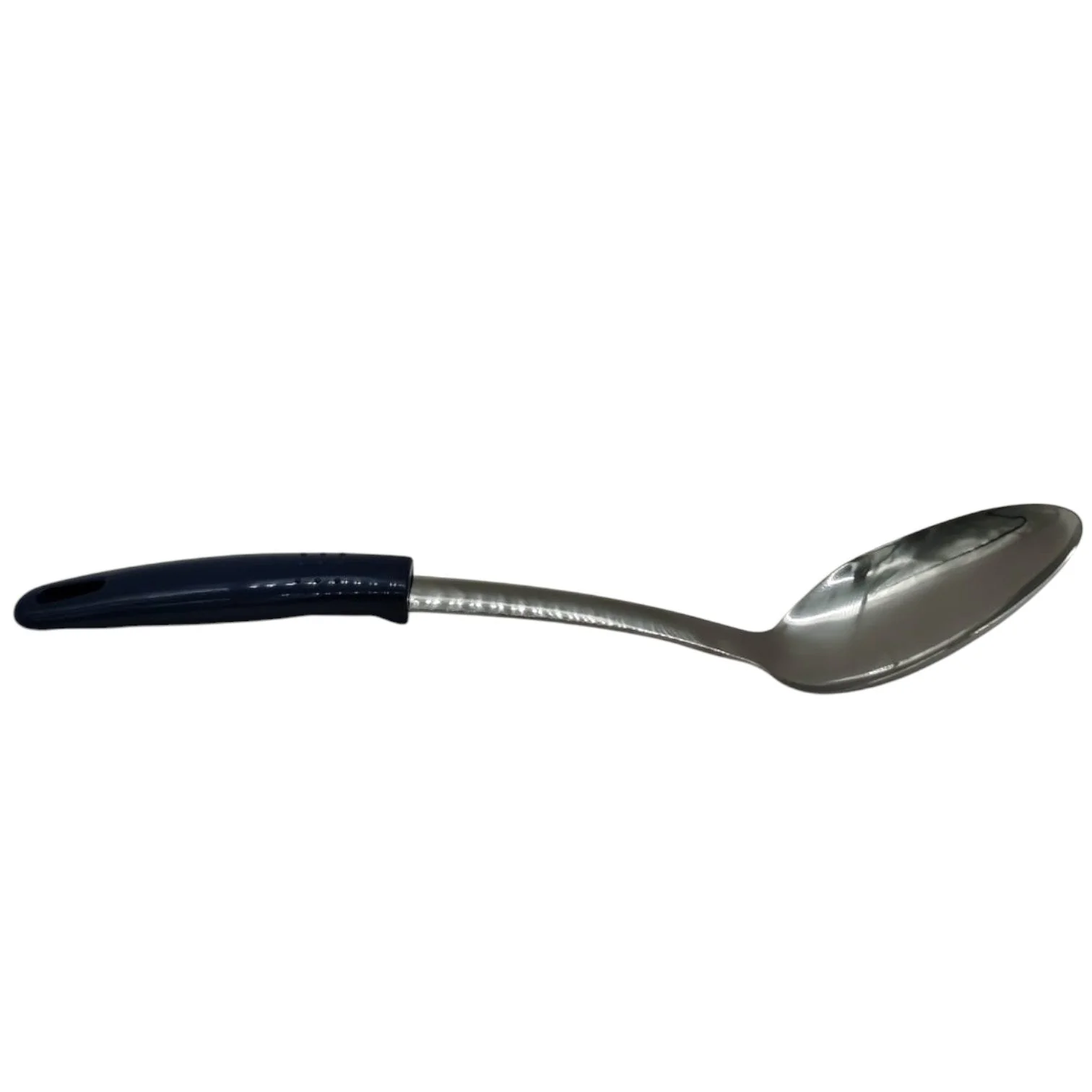 AKDC Stainlessteel Serving Spoon With Plastic Handle-33cmX7cm-Blue&Steel - Image 4