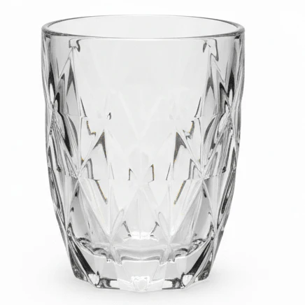 AKDC Standard Clear Glass Tumbler Strong Everyday Drinking Glass for Home and Office 350ml