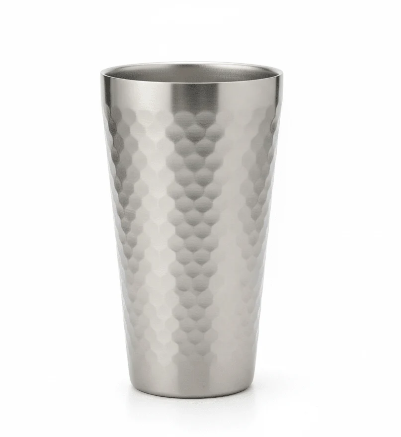 AKDC Stainless Steel Double Wall Hammered Tumbler -550ml