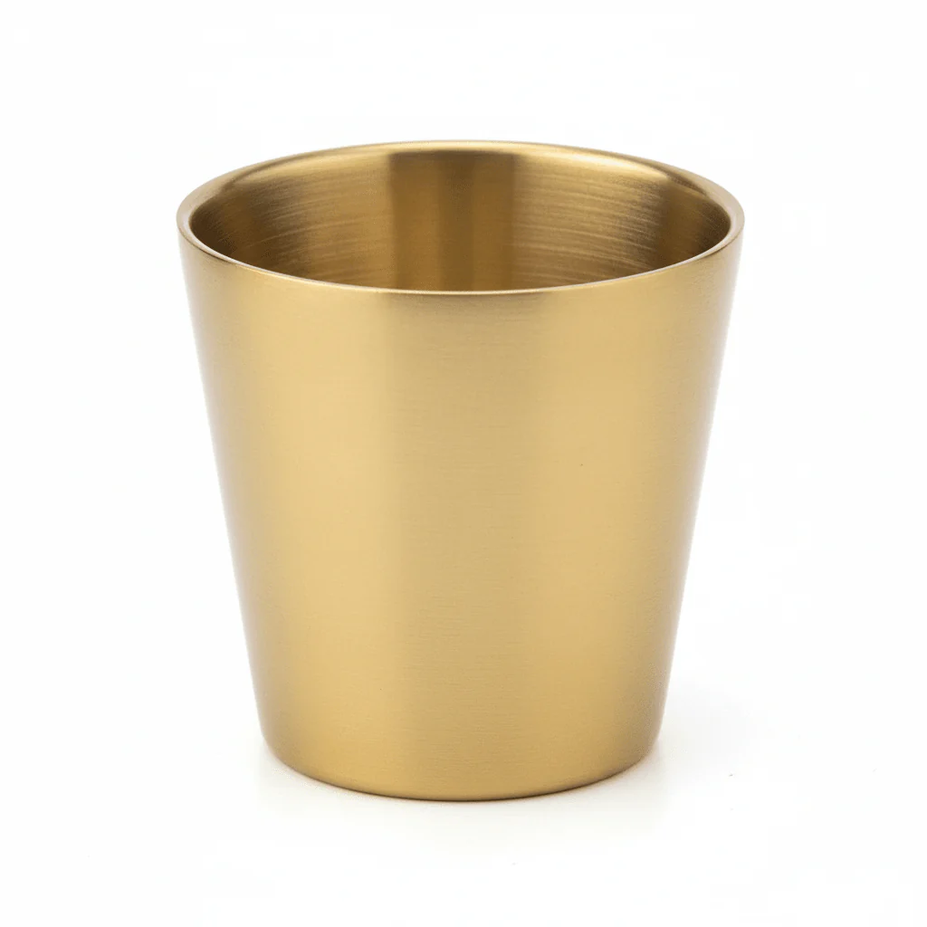 AKDC Gold Stainless Steel Double Wall Tumbler -180ml