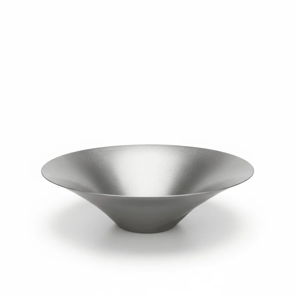 AKDC Steel Fruit Bowl – 30cm | Wide Rim Conical Design