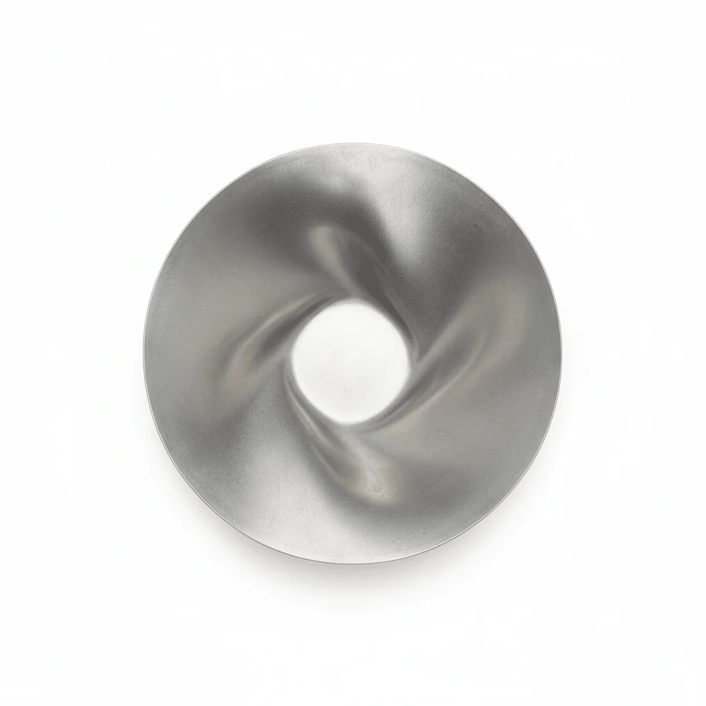 AKDC Steel Fruit Bowl – 30cm | Wide Rim Conical Design - Image 2