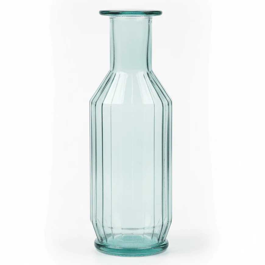 AKDC Striped Eco Glass Bottle – Stylish Water Bottle for Home, Office & Dining – 1.1 L
