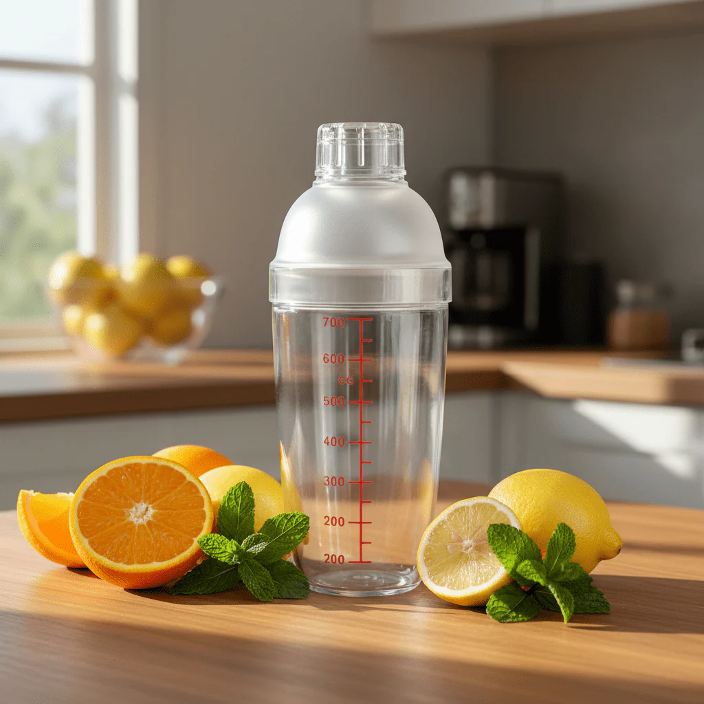 AKDC Stylish Acrylic Juice Shaker Bottle for Mixing Drinks and Protein Shakes 700 ml - Image 2