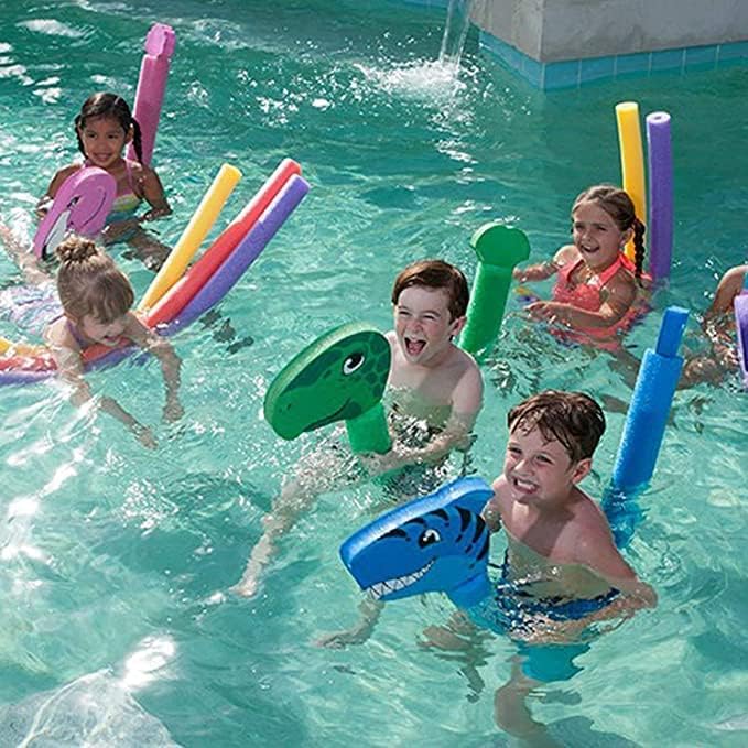 AKDC Swimming Noodles Floating Swimmings Pool Noodle Swim Kickboard Water Float Aid Woggle Noodles Hollow Learn Swimming Foam Diy Toys Over Random Assorted Colors-64InchX2.5Inch- (1 Piece) - Image 4