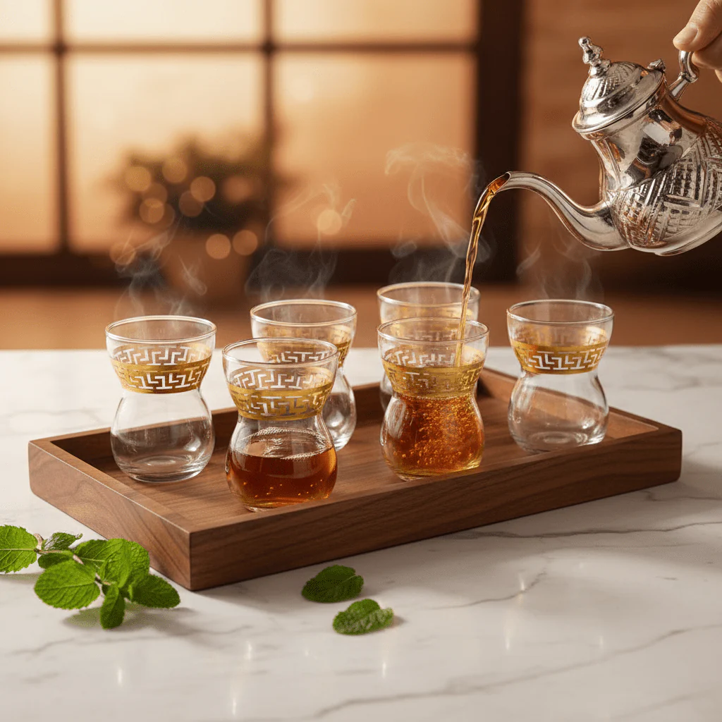 AKDC Traditional Istekan Inspired Tea Glass Set of Six Pieces with 150 ml - Image 2
