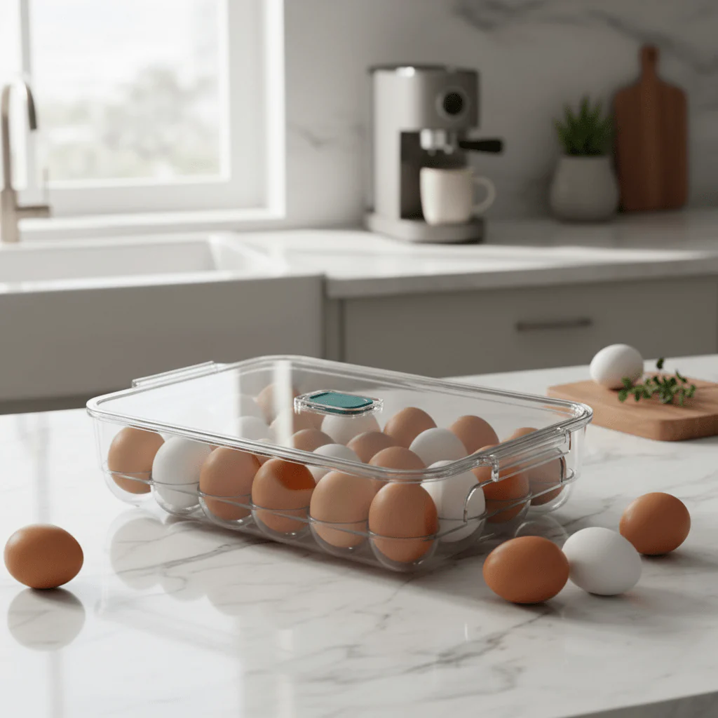 AKDC Transparent Egg Storage Box – 24 Pieces Capacity - Image 2