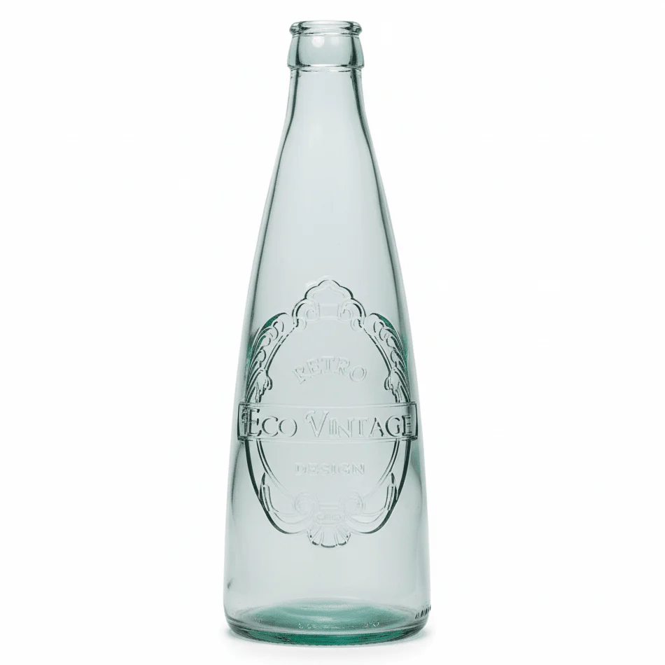 AKDC Vintage Eco Glass Decanter – Elegant Water & Juice Serving Bottle for Dining Table – 1 L