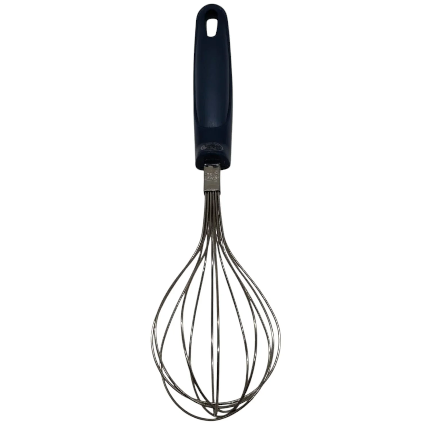 AKDC Whisk for Cooking, Stainless Steel Wire Kitchen With Plastic Handle Hand Whisk Multi Function Non Stick Balloon Whisk Egg Beater for Blending Whisking Beating Frothing Stirring Batters-Blue&Steel