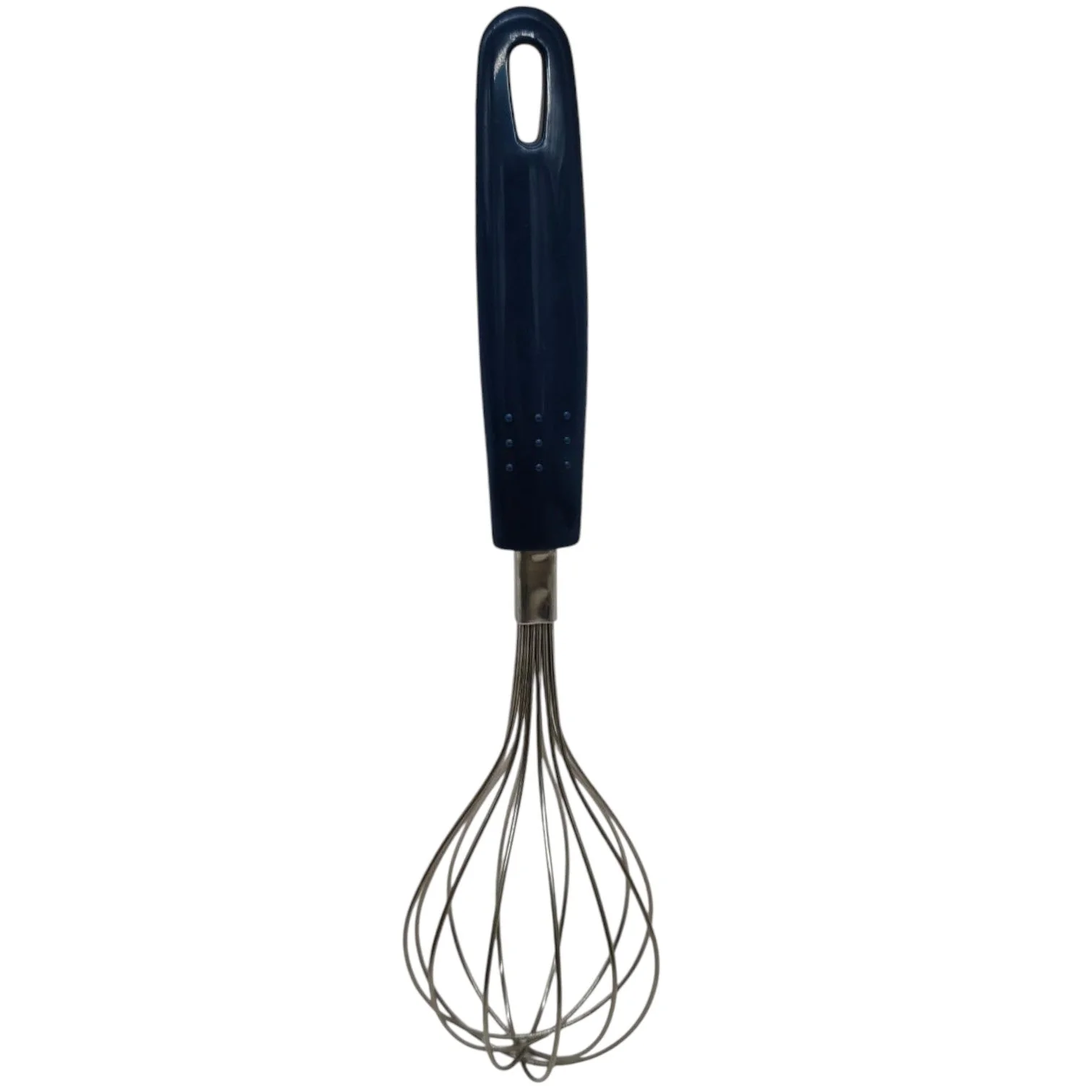 AKDC Whisk for Cooking, Stainless Steel Wire Kitchen With Plastic Handle Hand Whisk Multi Function Non Stick Balloon Whisk Egg Beater for Blending Whisking Beating Frothing Stirring Batters-Blue&Steel - Image 4
