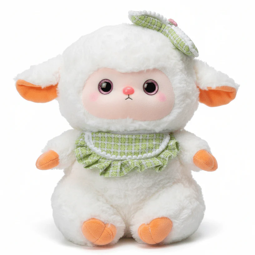 AKDC White Elegant Doll Soft Plush Toy 30cm Cute Princess Doll Stuffed Toy Gift for Kids Girls
