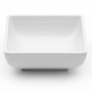 AKDC White Square Melamine Sauce Bowl 7 x 7 cm Minimalist Dip Bowl for Serving Sauces